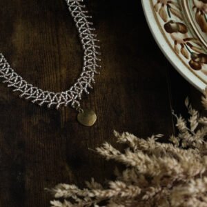 Naszyjnik choker z drobnych koralików - Krywulka